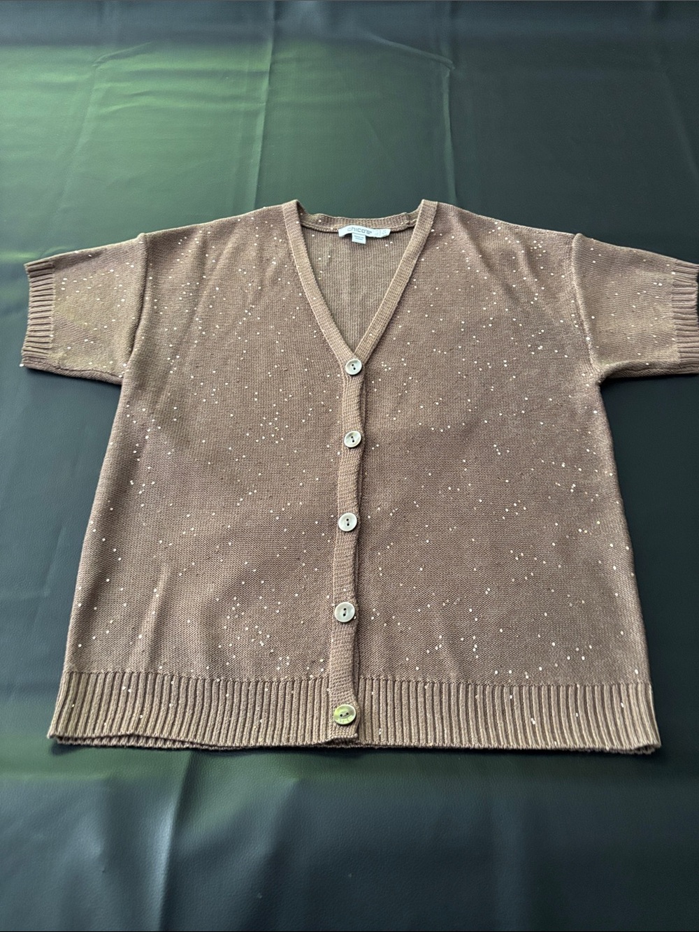 Chico’s short sleeve cardigan